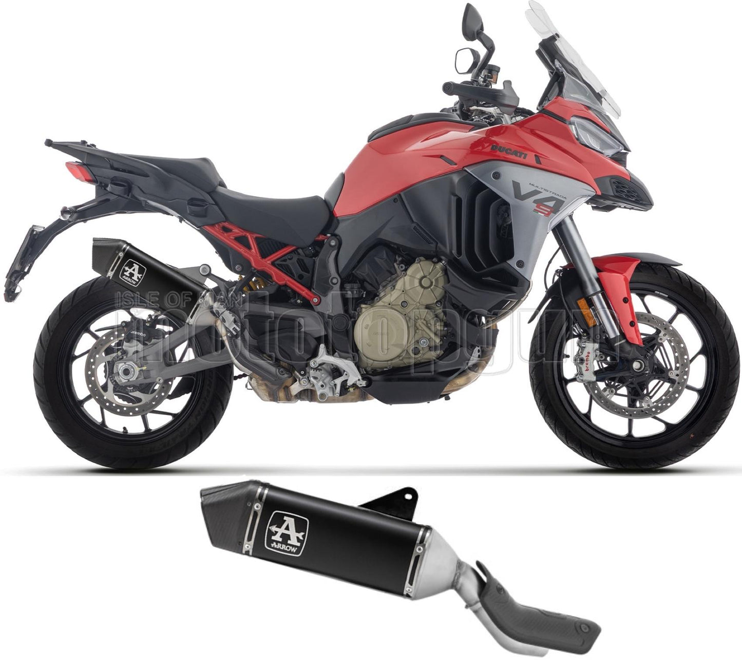 SCARICO OMOLOGATO VELOCE TITANIO NERO FONDELLO CARBY COMPATIBILE CON DUCATI MULTISTRADA V4 / S E5+ 2025