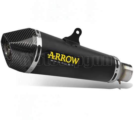 SCARICO OMOLOGATO OPEN ARROW X-KONE IN NICHROM NERO CON FONDELLO IN CARBY COMPATIBILE CON SUZUKI GSX-S 950 21/23