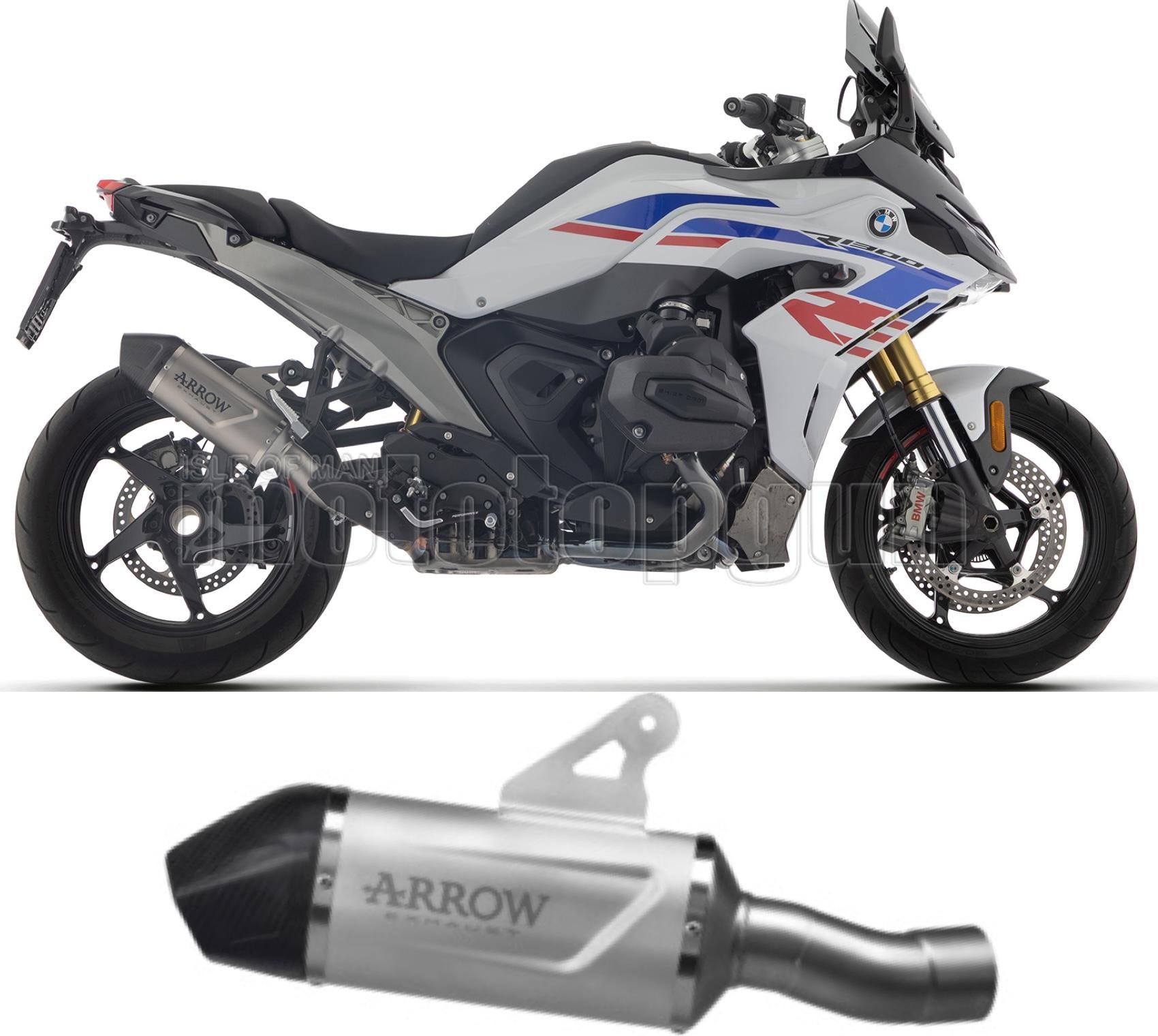 ARROW SCARICO OMOLOGATO INDY-RACE EVO ALLUMINIO FONDELLO CARBY COMPATIBILE CON BMW R 1300 RS 25/26