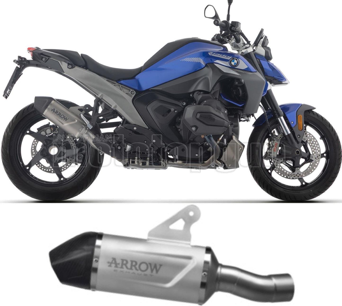 ARROW SCARICO OMOLOGATO INDY-RACE EVO TITANIO FONDELLO CARBY COMPATIBILE CON BMW R 1300 R 25/26