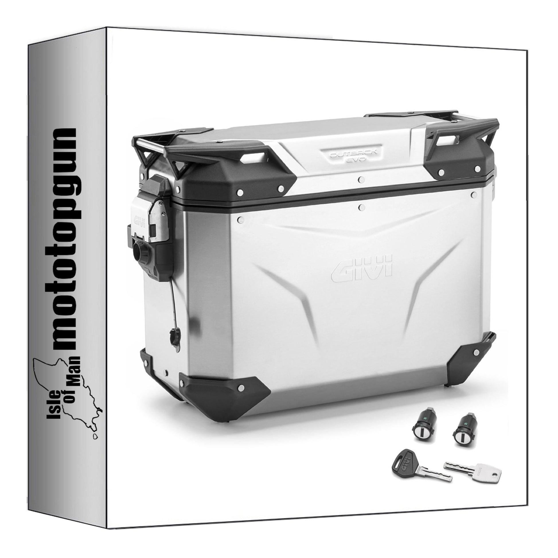 GIVI VALIGIA LATERALE DESTRA OBKEV37AR MONOKEY CAM-SIDE TREKKER OUTBACK EVO SMART ALLUMINIO + SERRATURA 37 LT 