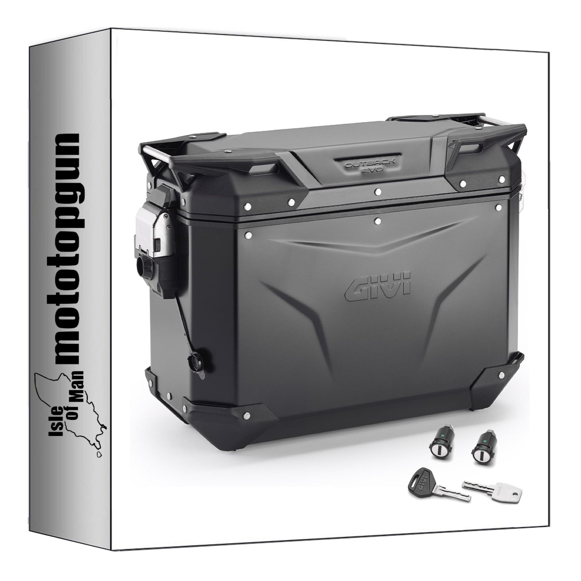 GIVI VALIGIA LATERALE SINISTRA OBKEV37BL MONOKEY CAM-SIDE TREKKER OUTBACK EVO SMART ALLUMINIO NERO + SERRATURA 37 LT 