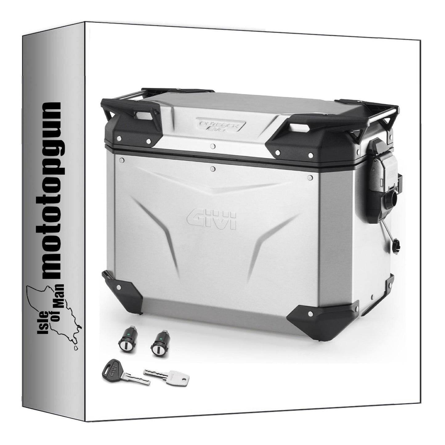 GIVI VALIGIA LATERALE SINISTRA OBKEV44AL MONOKEY CAM-SIDE TREKKER OUTBACK EVO SMART ALLUMINIO + SERRATURA 44 LT 