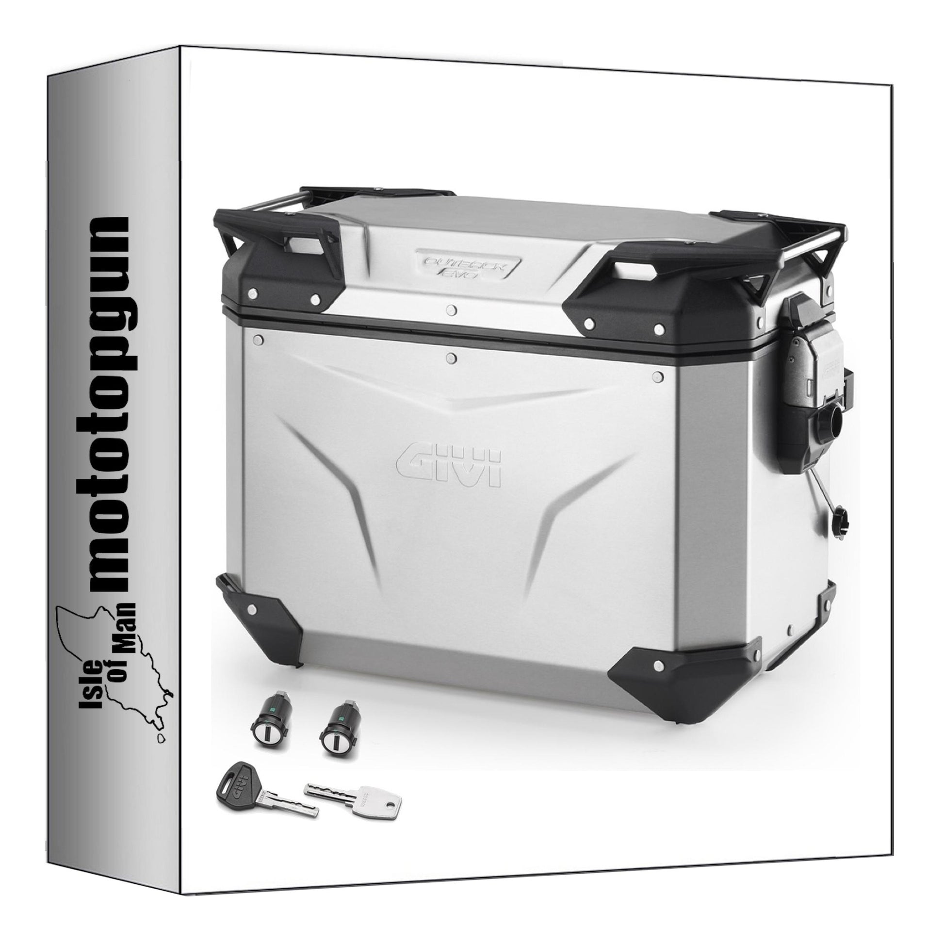 GIVI VALIGIA LATERALE SINISTRA OBKEV44AL MONOKEY CAM-SIDE TREKKER OUTBACK EVO SMART ALLUMINIO + SERRATURA 44 LT 