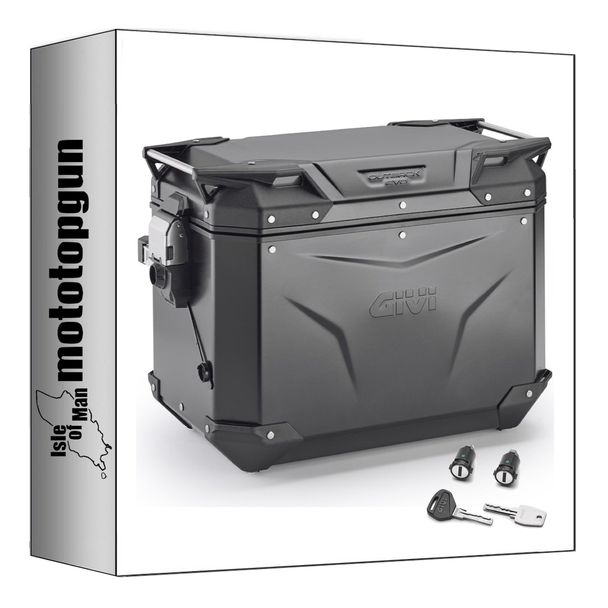 GIVI VALIGIA LATERALE SINISTRA OBKEV48BL MONOKEY CAM-SIDE TREKKER OUTBACK EVO SMART ALLUMINIO NERO + SERRATURA 48 LT 
