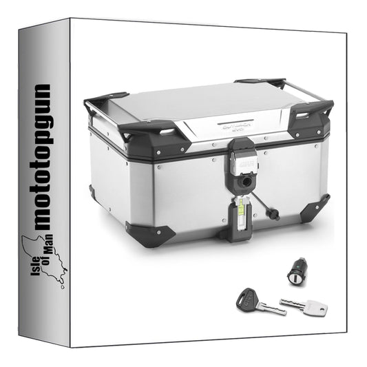 GIVI BAULETTO MONOKEY TREKKER OUTBACK EVO SMART ALLUMINIO 58 LT 6KG + ATACCO COMPATIBILE CON KOVE 510 X 2024