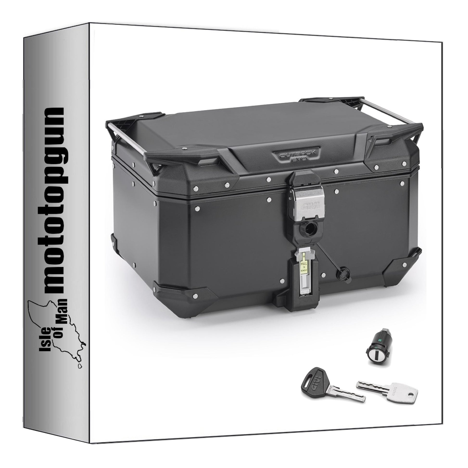 GIVI BAULETTO OBKEV58B MONOKEY TREKKER OUTBACK EVO SMART ALLUMINIO NERO 58 LT + ATACCO COMPATIBILE CON YAMAHA TDM 850 96/01