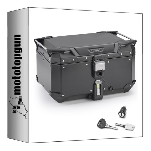 GIVI BAULETTO OBKEV58B MONOKEY TREKKER OUTBACK EVO SMART ALLUMINIO NERO 58 LT + ATACCO COMPATIBILE CON PIAGGIO LIBERTY 50-125-150 2025