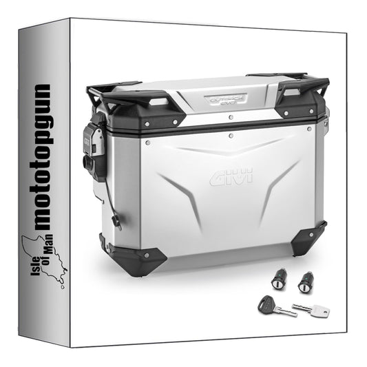 GIVI VALIGIA LATERALE DESTRA SCANTONATA OBKEVS33AR MONOKEY CAM-SIDE TREKKER OUTBACK EVO SMART ALLUMINIO + SERRATURA 33 LT 
