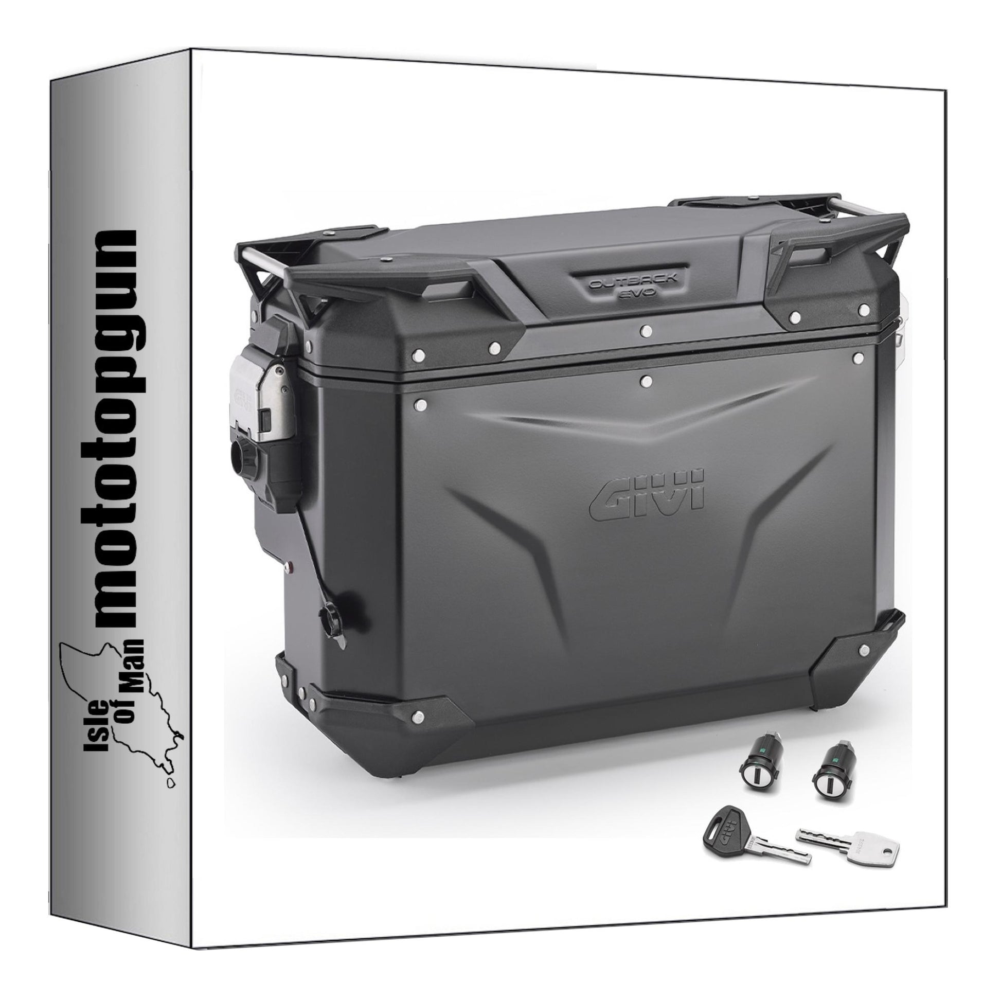 GIVI VALIGIA LATERALE DESTRA SCANTONATA OBKEVS33BR MONOKEY CAM-SIDE TREKKER OUTBACK EVO SMART ALLUMINIO NERO + SERRATURA 33 LT 