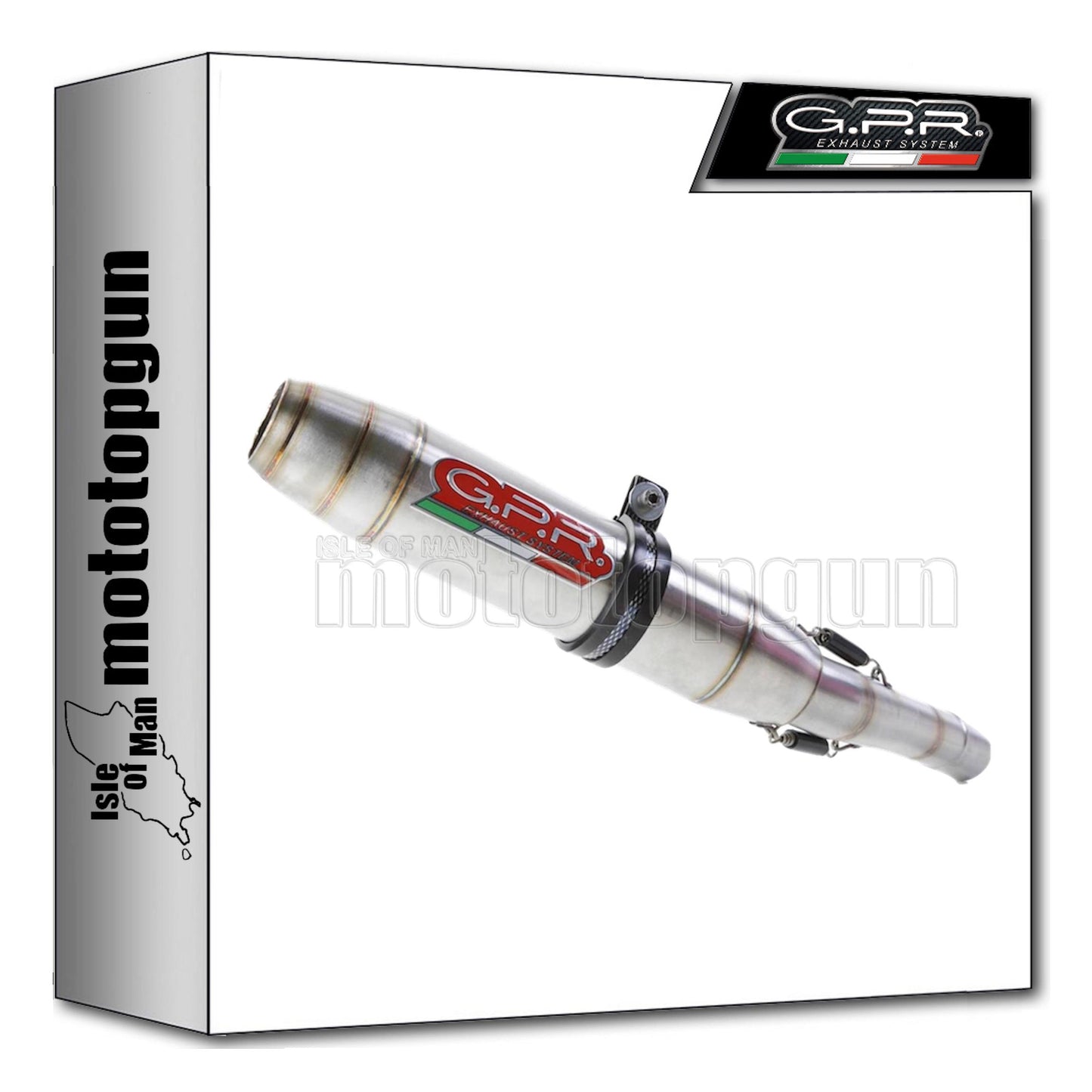 GPR K.127.1.DE SCARICO RACE DEEPTONE INOX PER KAWASAKI Z250 13/16