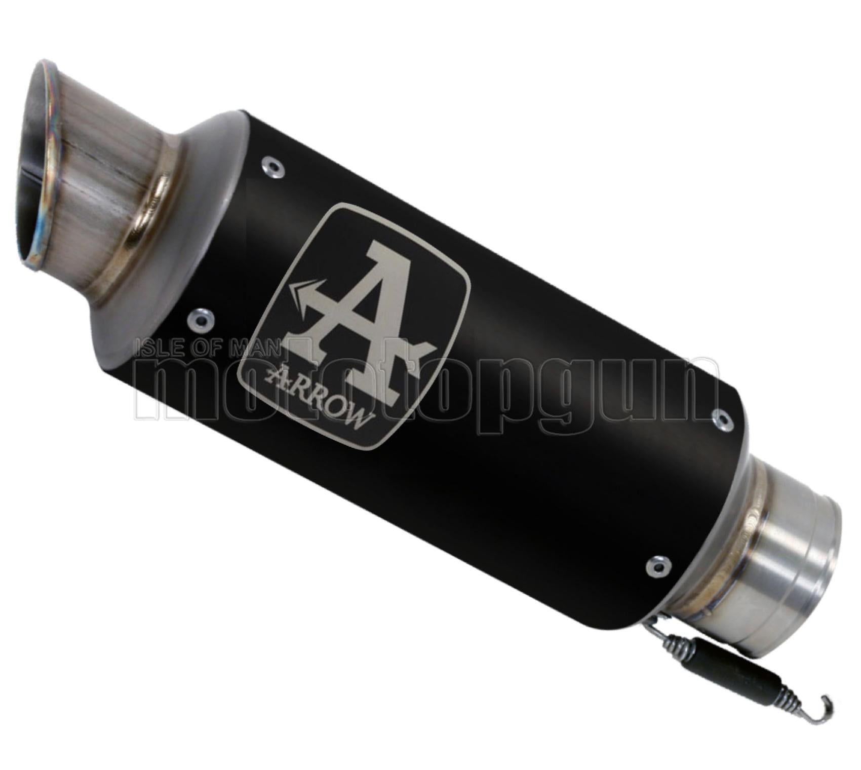 SCARICO COMPLETO OMOLOGATO CATALIZZATO BASSO ARROW GP2 GP-2 IN NICHROM NERO CON FONDELLO IN INOX COMPATIBILE CON HONDA CB 650 R 19/22