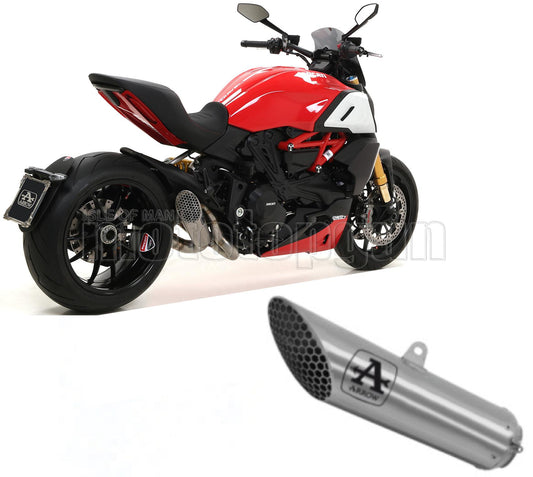 SCARICO COMPLETO OMOLOGATO CATALIZZATO ARROW PRO-RACE IN TITANIO CON FONDELLO IN TITANIO COMPATIBILE CON DUCATI DIAVEL 1260 S 19/20