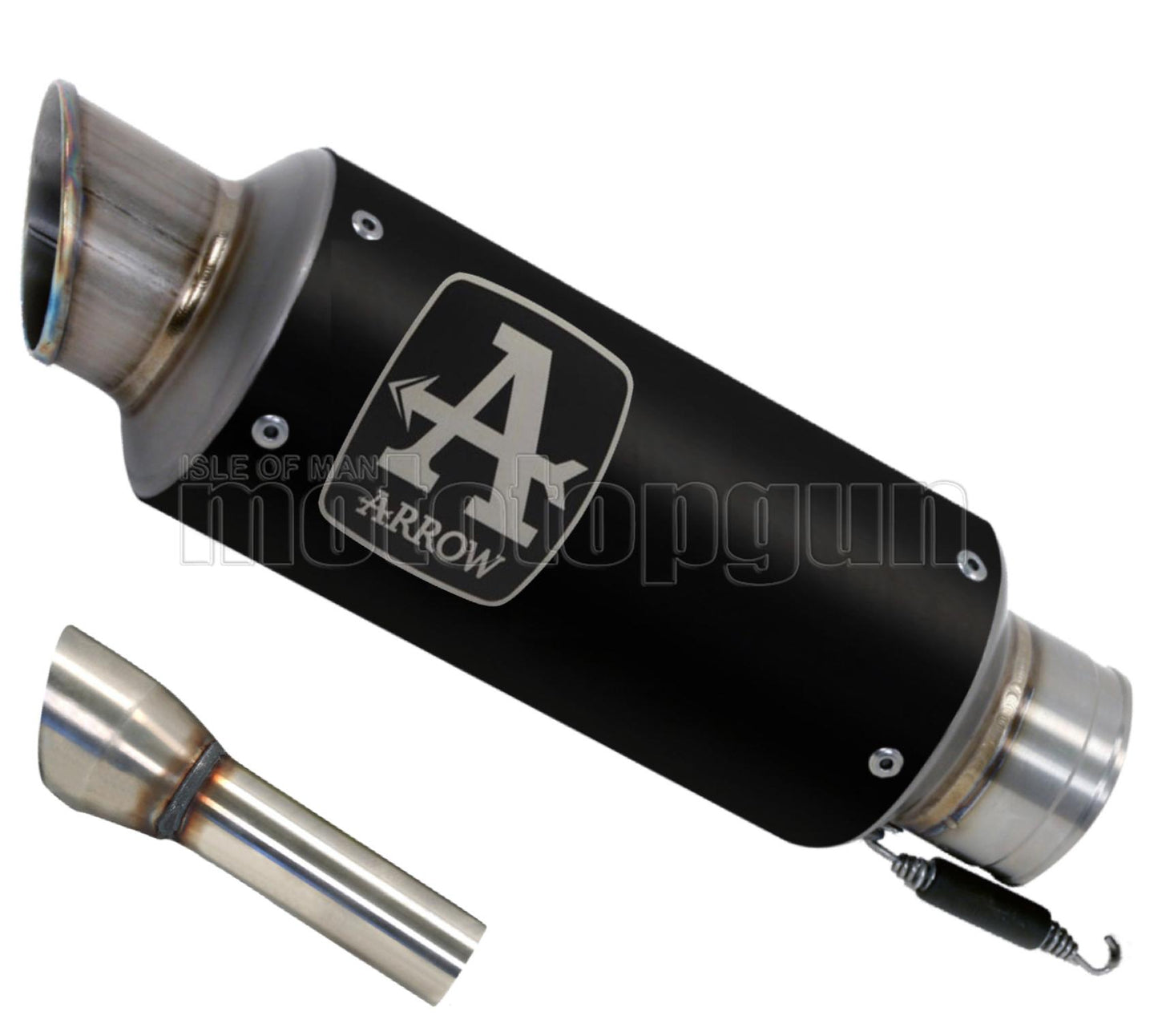 SCARICO COMPLETO OMOLOGATO CATALIZZATO BASSO ARROW GP2 GP-2 IN NICHROM NERO CON FONDELLO IN INOX COMPATIBILE CON HONDA CB 650 R 19/22