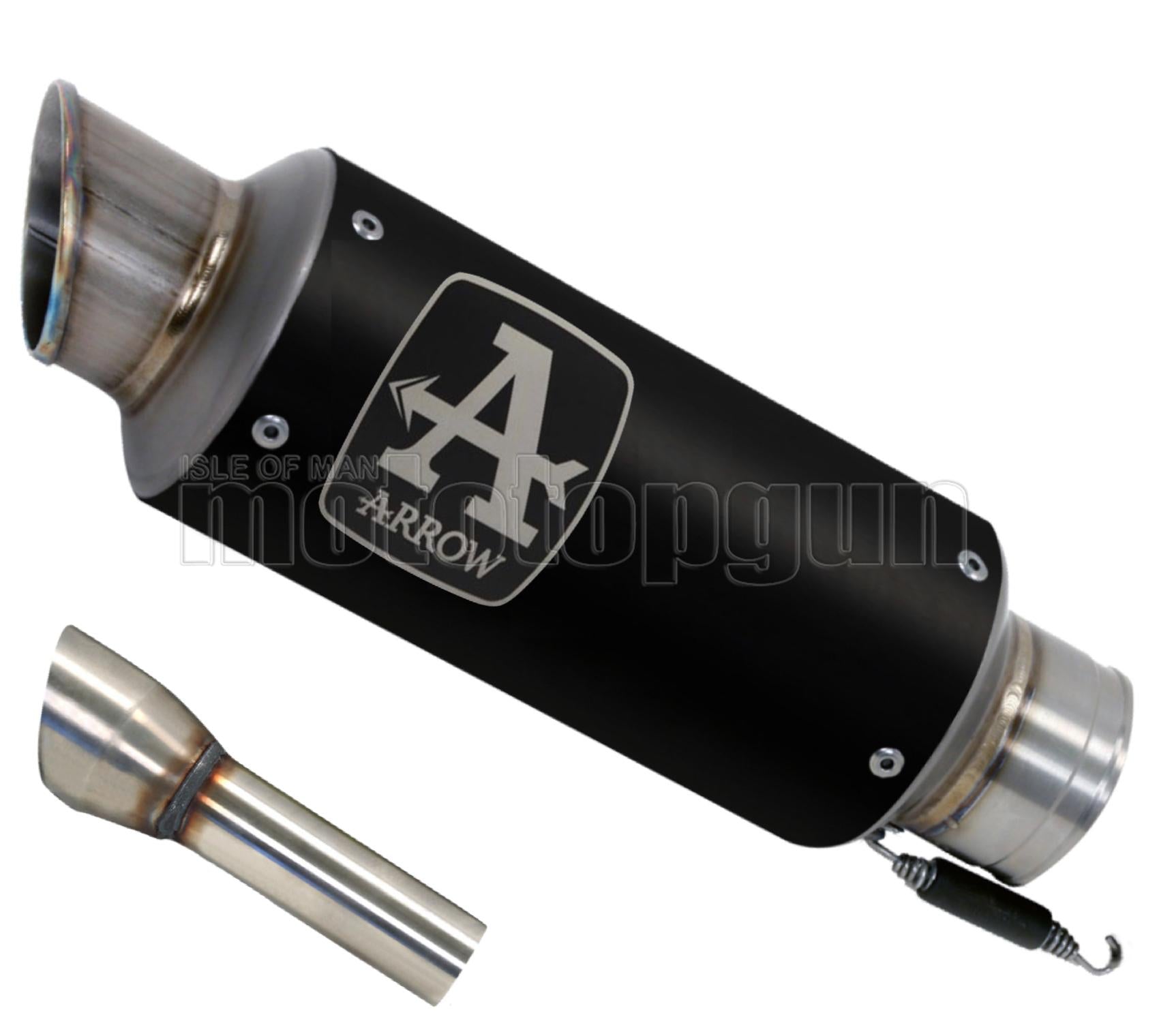 SCARICO COMPLETO OMOLOGATO CATALIZZATO BASSO ARROW GP2 GP-2 IN NICHROM NERO CON FONDELLO IN INOX COMPATIBILE CON HONDA CB 650 R 19/22