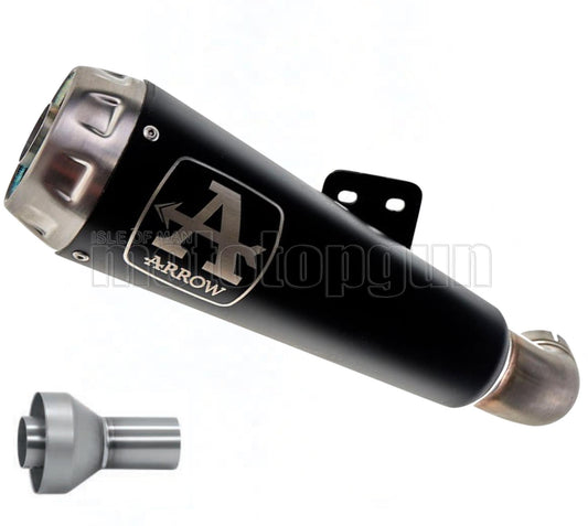 SCARICO COMPLETO OMOLOGATO CATALIZZATO ARROW PRO-RACE IN NICHROM NERO CON FONDELLO IN INOX COMPATIBILE CON HONDA CBR 650 R 19/22