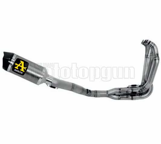 SCARICO COMPLETO OMOLOGATO CATALIZZATO ARROW RACE-TECH IN TITANIO CON FONDELLO IN CARBY COMPATIBILE CON KAWASAKI ZX-6R ZX-6 R 636 19/20