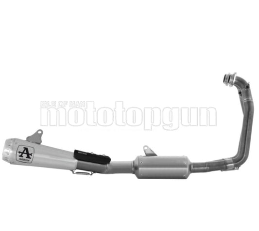 SCARICO COMPLETO OMOLOGATO CATALIZZATO ARROW PRO-RACE IN TITANIO CON FONDELLO IN TITANIO COMPATIBILE CON APRILIA TUONO 660 21/23