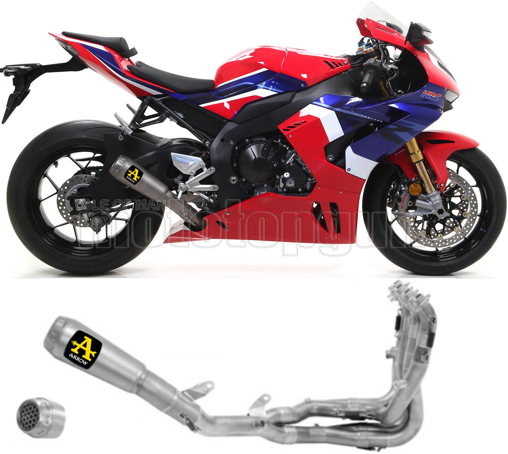 SCARICO COMPLETO OMOLOGATO CATALIZZATO ARROW PRO-RACE IN FULL TITANIO CON FONDELLO IN TITANIO COMPATIBILE CON HONDA CBR 1000 RR-R 20/23