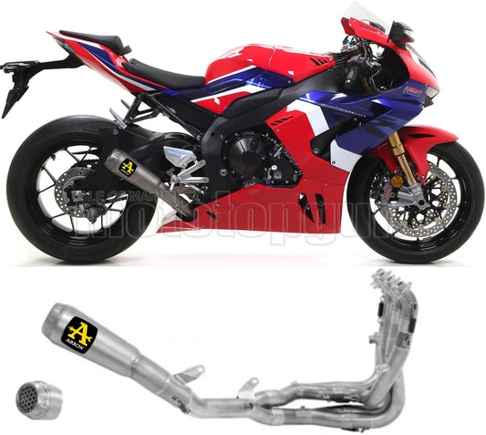 SCARICO COMPLETO OMOLOGATO CATALIZZATO ARROW PRO-RACE IN FULL TITANIO CON FONDELLO IN TITANIO COMPATIBILE CON HONDA CBR 1000 RR-R 20/23