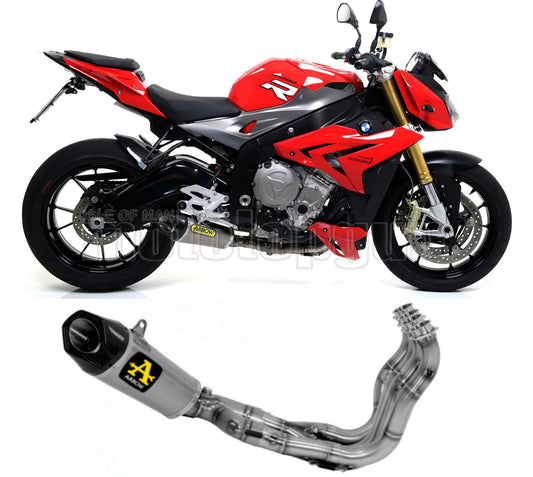 SCARICO COMPLETO OMOLOGATO CATALIZZATO BOMB ARROW WORKS IN TITANIO CON FONDELLO IN CARBY COMPATIBILE CON BMW S1000 S-1000 R 14/16