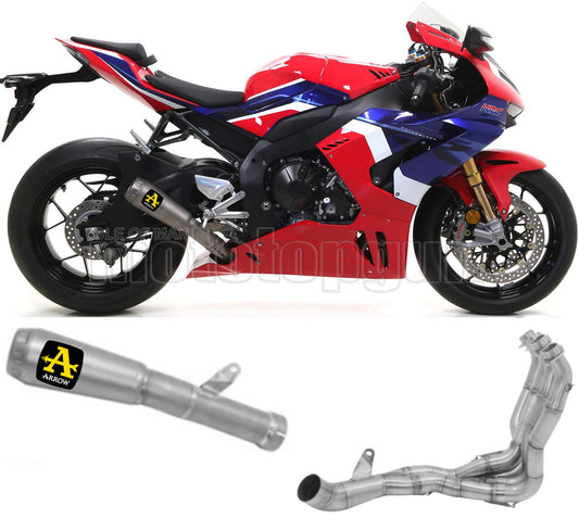 SCARICO COMPLETO OMOLOGATO CATALIZZATO BOMB ARROW PRO-RACE IN TITANIO CON FONDELLO IN TITANIO COMPATIBILE CON HONDA CBR 1000 RR-R 20/23