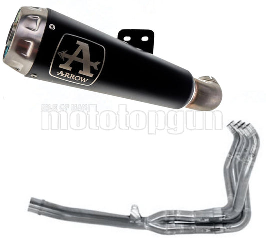 SCARICO COMPLETO OMOLOGATO CATALIZZATO ARROW PRO-RACE IN NICHROM NERO CON FONDELLO IN INOX COMPATIBILE CON SUZUKI GSX-R 1000 17/20