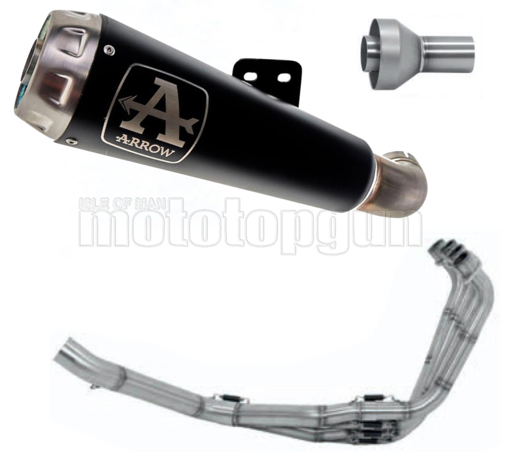 SCARICO COMPLETO OMOLOGATO CATALIZZATO ARROW PRO-RACE IN NICHROM NERO CON FONDELLO IN INOX COMPATIBILE CON HONDA CBR 650 R 19/22