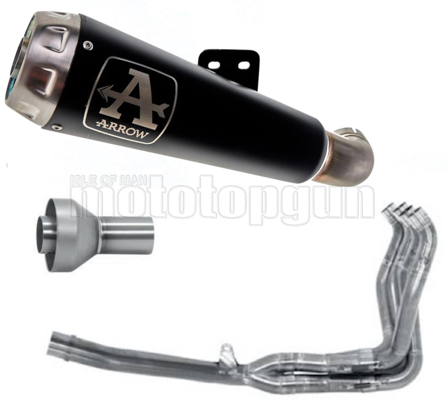 SCARICO COMPLETO OMOLOGATO CATALIZZATO ARROW PRO-RACE IN NICHROM NERO CON FONDELLO IN INOX COMPATIBILE CON SUZUKI GSX-R 1000 R 17/20