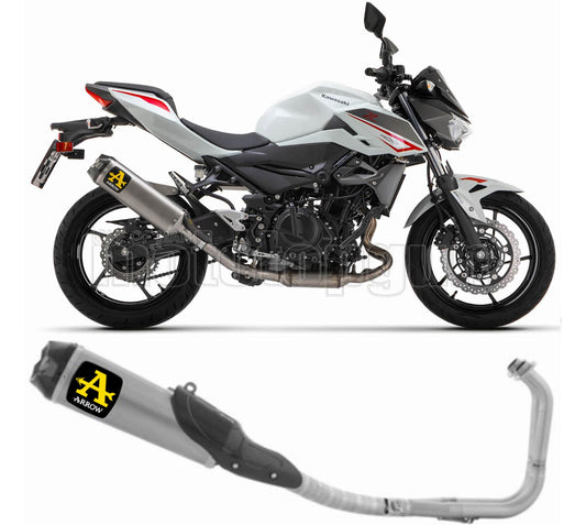 SCARICO COMPLETO OMOLOGATO CATALIZZATO ARROW WORKS IN FULL TITANIO CON FONDELLO IN CARBY COMPATIBILE CON KAWASAKI Z400 Z-400 2023