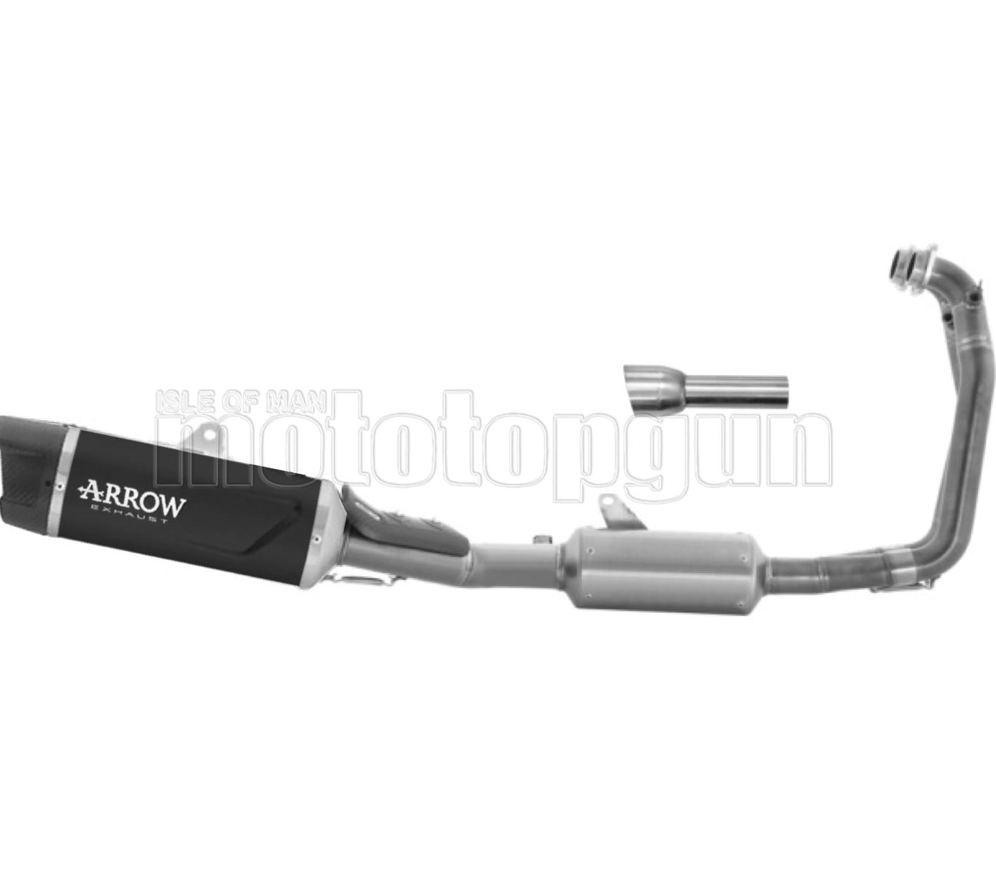 ARROW SCARICO COMPLETO RACE INDY-RACE EVO ALLUMINIO NERO FONDELLO CARBY COMPATIBILE CON APRILIA RS 660 25/26