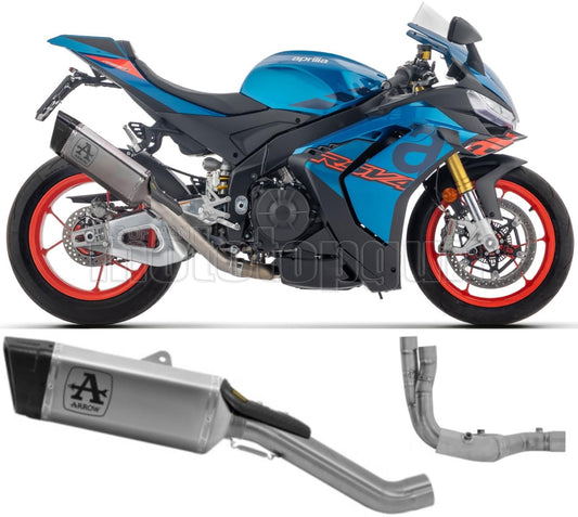 ARROW SCARICO COMPLETO RACE PISTA TITANIO FONDELLO CARBY COMPATIBILE CON APRILIA RSV4 RSV-4 2025
