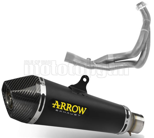 ARROW SCARICO COMPLETO RACE X-KONE TITANIO NERO FONDELLO CARBY COMPATIBILE CON KAWASAKI VERSYS 650 2025