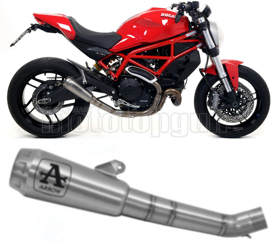 SCARICO COMPLETO OMOLOGATO CATALIZZATO ARROW PRO-RACE IN TITANIO CON FONDELLO IN TITANIO COMPATIBILE CON DUCATI MONSTER 797 17/18