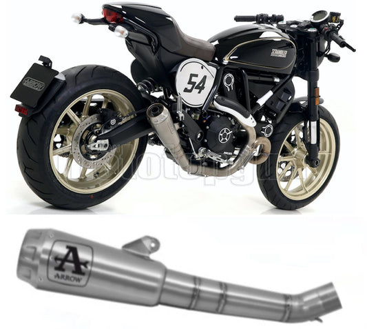 SCARICO COMPLETO OMOLOGATO CATALIZZATO ARROW PRO-RACE IN TITANIO CON FONDELLO IN TITANIO COMPATIBILE CON DUCATI SCRAMBLER 800 17/20