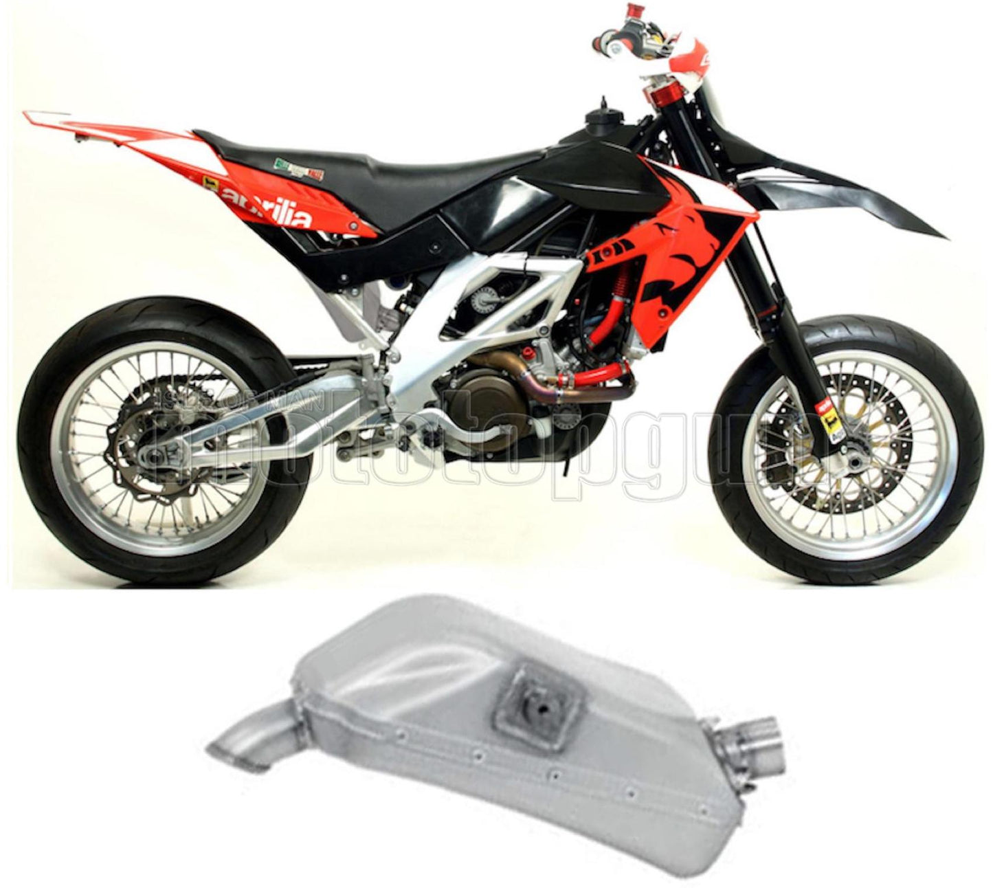 SCARICO RACE ARROW IN TITANIO COMPATIBILE CON APRILIA SX-V 5.5 07/14
