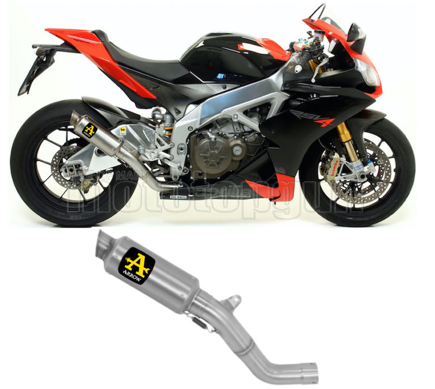 SCARICO COMPLETO OMOLOGATO CATALIZZATO ALTO ARROW GP2 GP-2 IN TITANIO CON FONDELLO IN TITANIO COMPATIBILE CON APRILIA RSV4 RSV-4 FACTORY 09/15