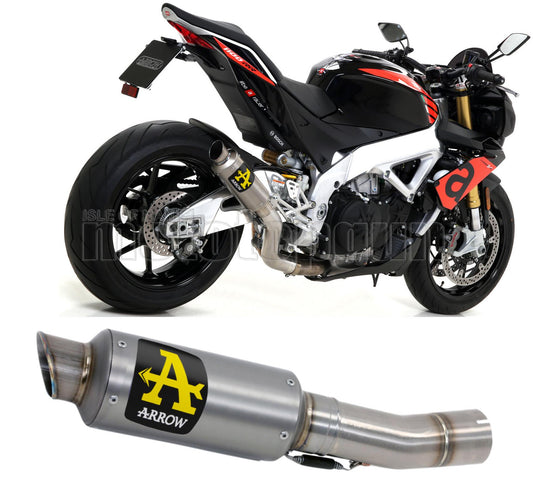 SCARICO COMPLETO OMOLOGATO CATALIZZATO ALTO ARROW GP2 GP-2 IN TITANIO CON FONDELLO IN TITANIO COMPATIBILE CON APRILIA TUONO V4-R 11/15
