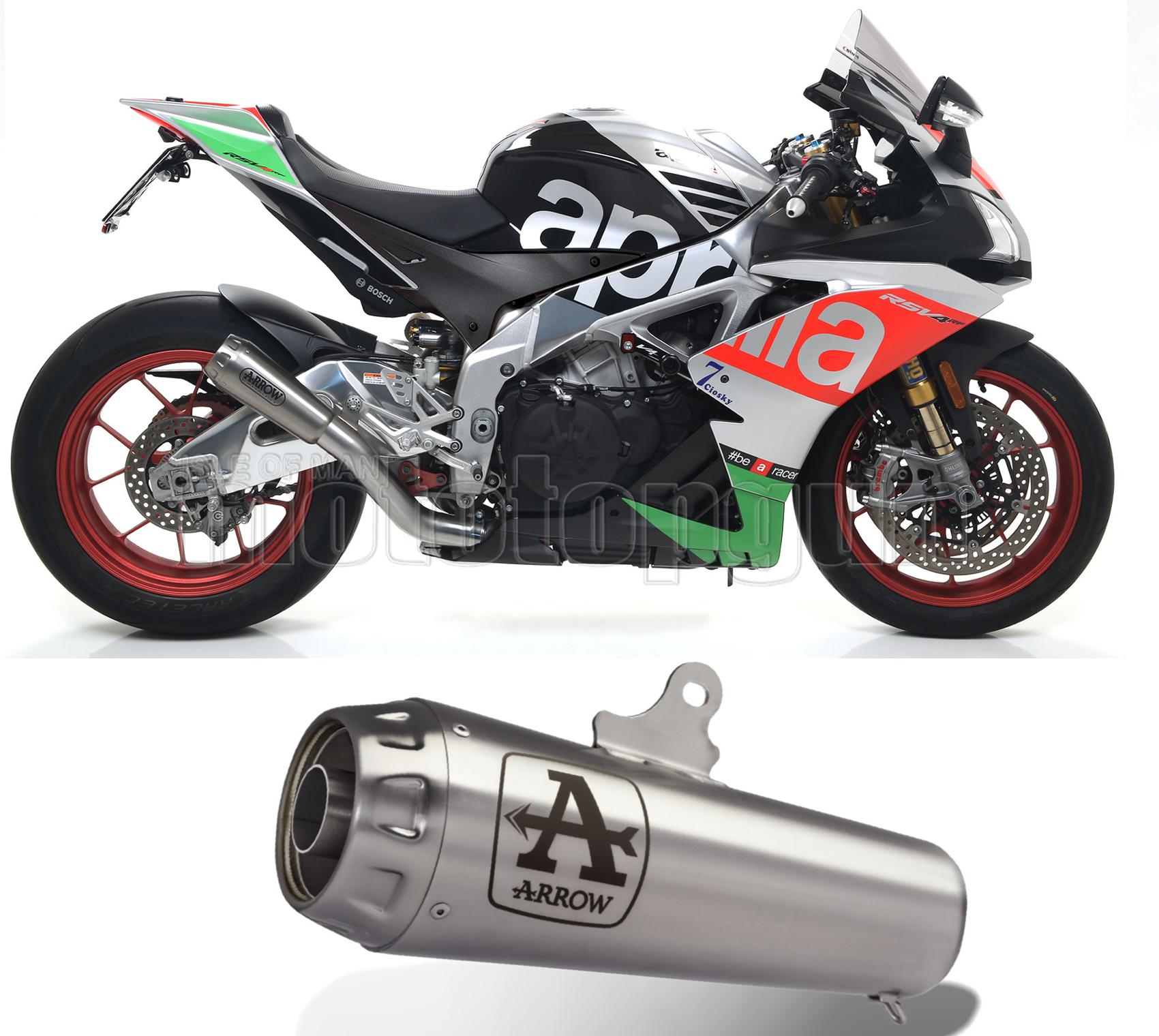 SCARICO COMPLETO OMOLOGATO CATALIZZATO ARROW PRO-RACE IN TITANIO CON FONDELLO IN TITANIO COMPATIBILE CON APRILIA RSV4 RSV-4 RF 15/16