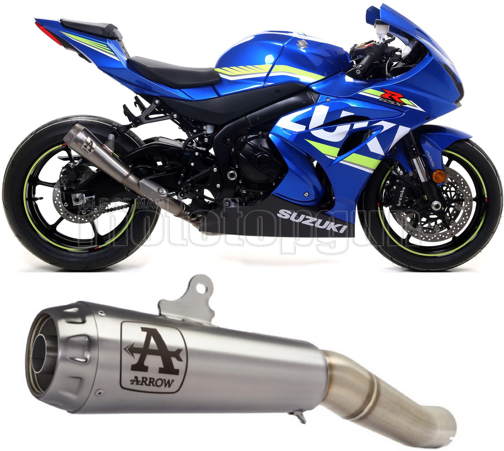 SCARICO COMPLETO OMOLOGATO CATALIZZATO ARROW PRO-RACE IN TITANIO CON FONDELLO IN TITANIO COMPATIBILE CON SUZUKI GSX-R 1000 17/20