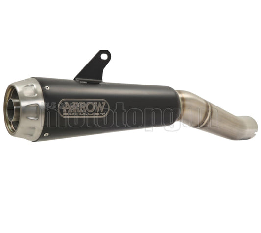 SCARICO COMPLETO OMOLOGATO CATALIZZATO ARROW PRO-RACE IN NICHROM NERO CON FONDELLO IN INOX COMPATIBILE CON APRILIA TUONO V4 1100 FACTORY 19/20