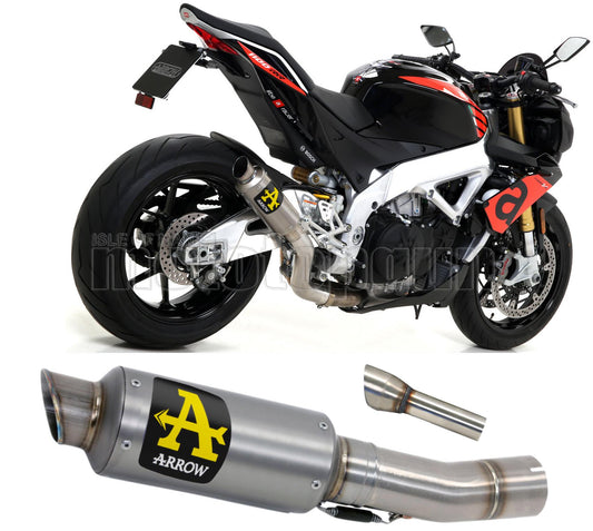 SCARICO COMPLETO OMOLOGATO CATALIZZATO ALTO ARROW GP2 GP-2 IN TITANIO CON FONDELLO IN TITANIO COMPATIBILE CON APRILIA TUONO V4-R APRC 11/15