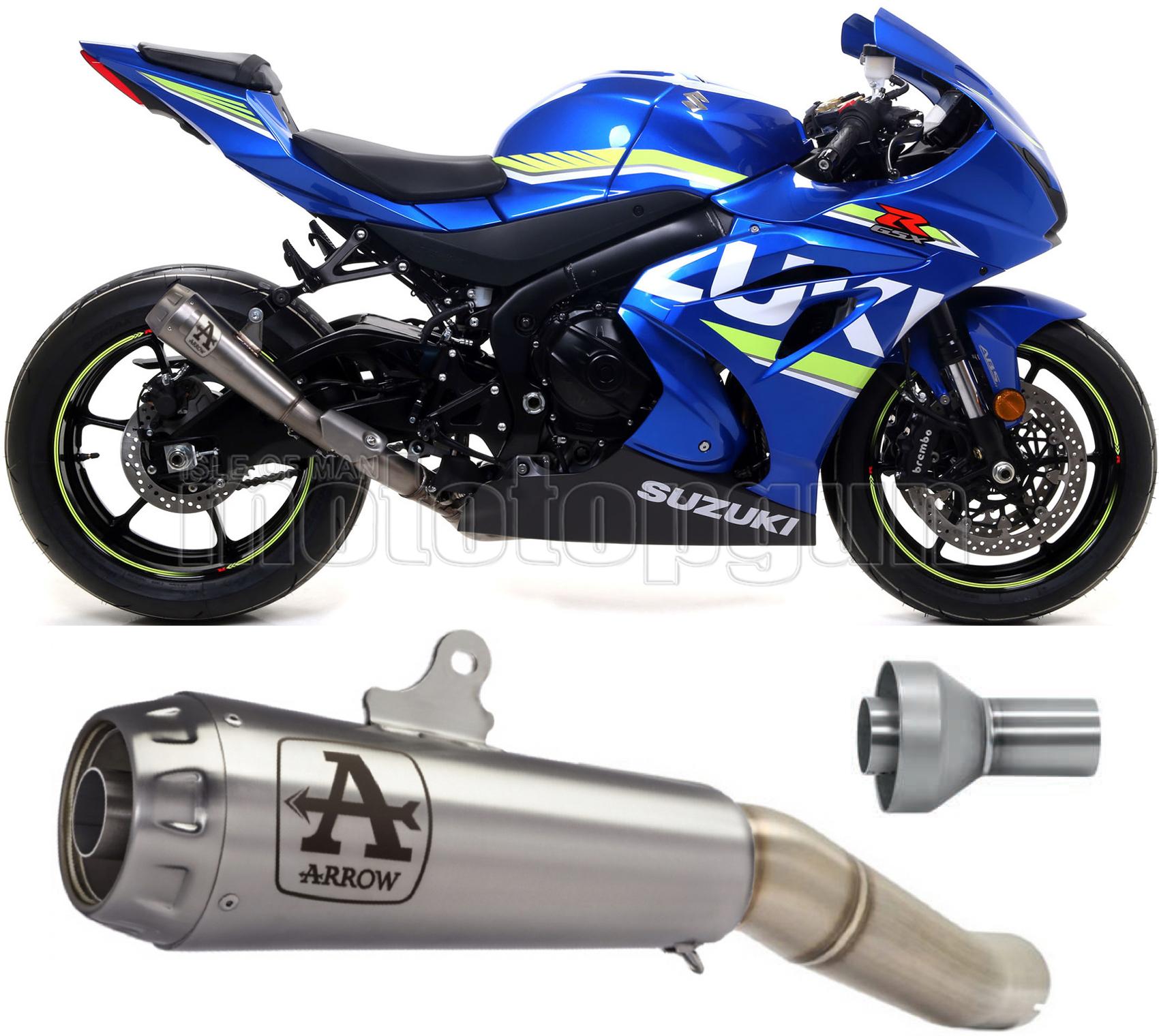 SCARICO COMPLETO OMOLOGATO CATALIZZATO ARROW PRO-RACE IN TITANIO CON FONDELLO IN TITANIO COMPATIBILE CON SUZUKI GSX-R 1000 R 17/20