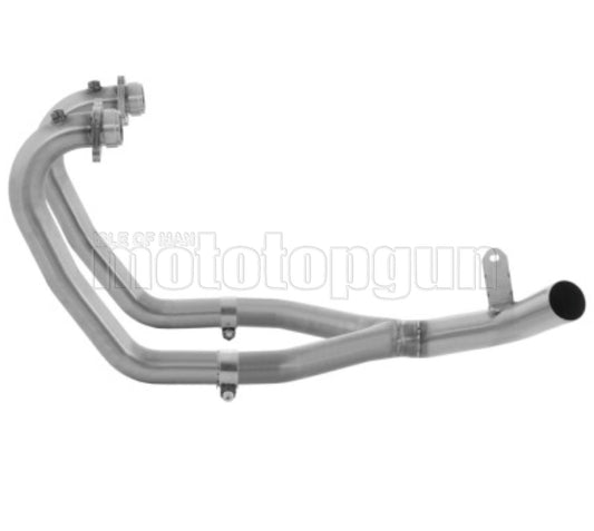SCARICO COMPLETO OMOLOGATO OPEN ARROW IN INOX COMPATIBILE CON MOTO GUZZI V85 TT 21/23
