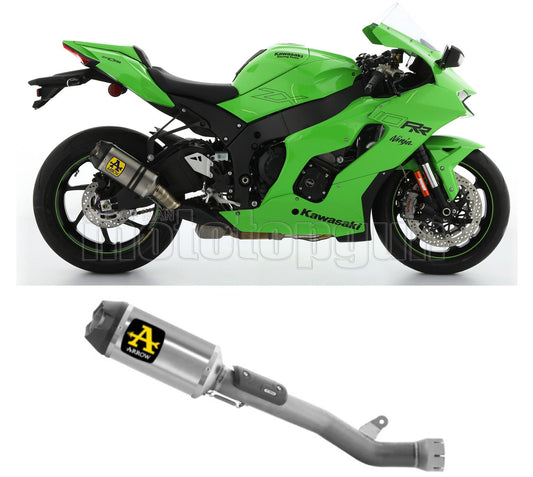 SCARICO COMPLETO OMOLOGATO CATALIZZATO ARROW INDY-RACE IN TITANIO CON FONDELLO IN TITANIO COMPATIBILE CON KAWASAKI ZX-10R ZX-10 R 21/23