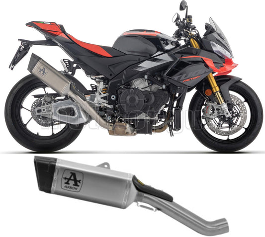 ARROW SCARICO RACE PISTA TITANIO FONDELLO CARBY COMPATIBILE CON APRILIA TUONO V4 1100 2025