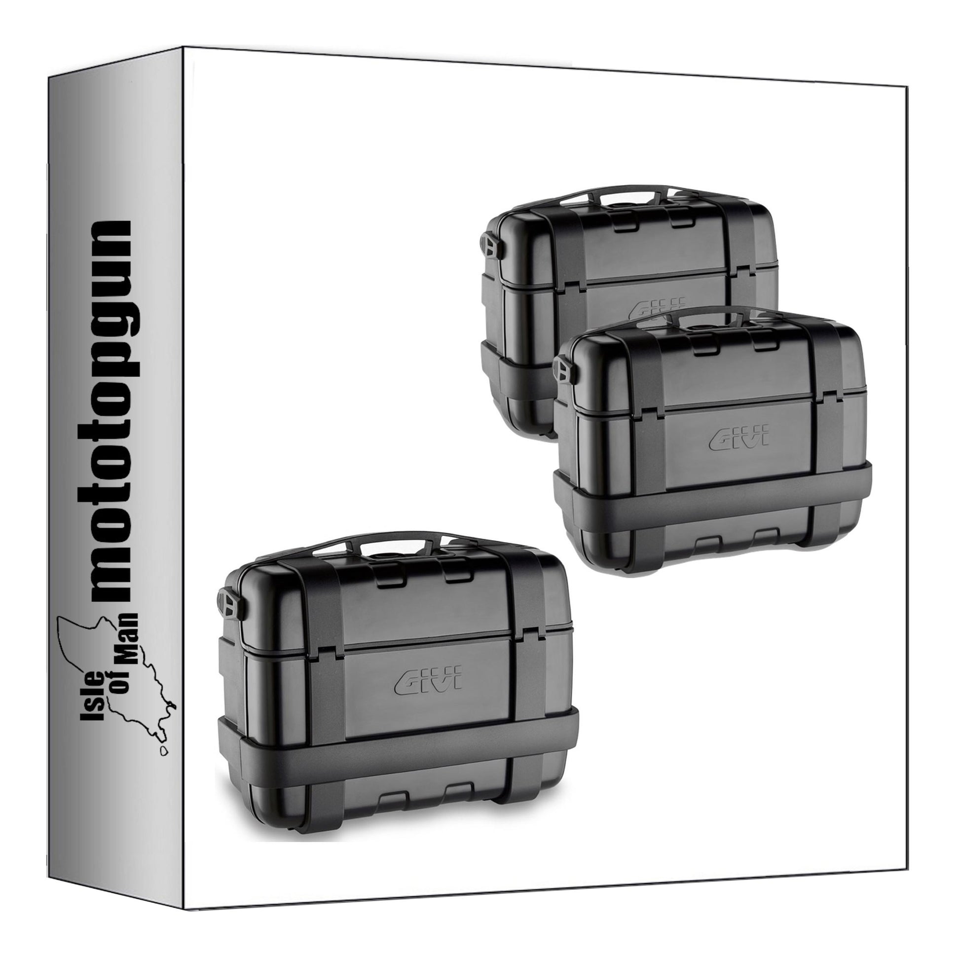 GIVI BAULETTO TRK33B + VALIGIE LATERALI TRK33BPACK2 TREKKER NERO 99 LT + ATACCO COMPATIBILE CON HONDA NC 700 X 12/13