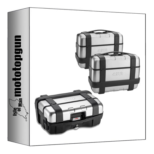 GIVI BAULETTO TRK33N + VALIGIE LATERALI TRK33PACK2 TREKKER 99 LT + ATACCO COMPATIBILE CON BMW F 800 GS 08/11