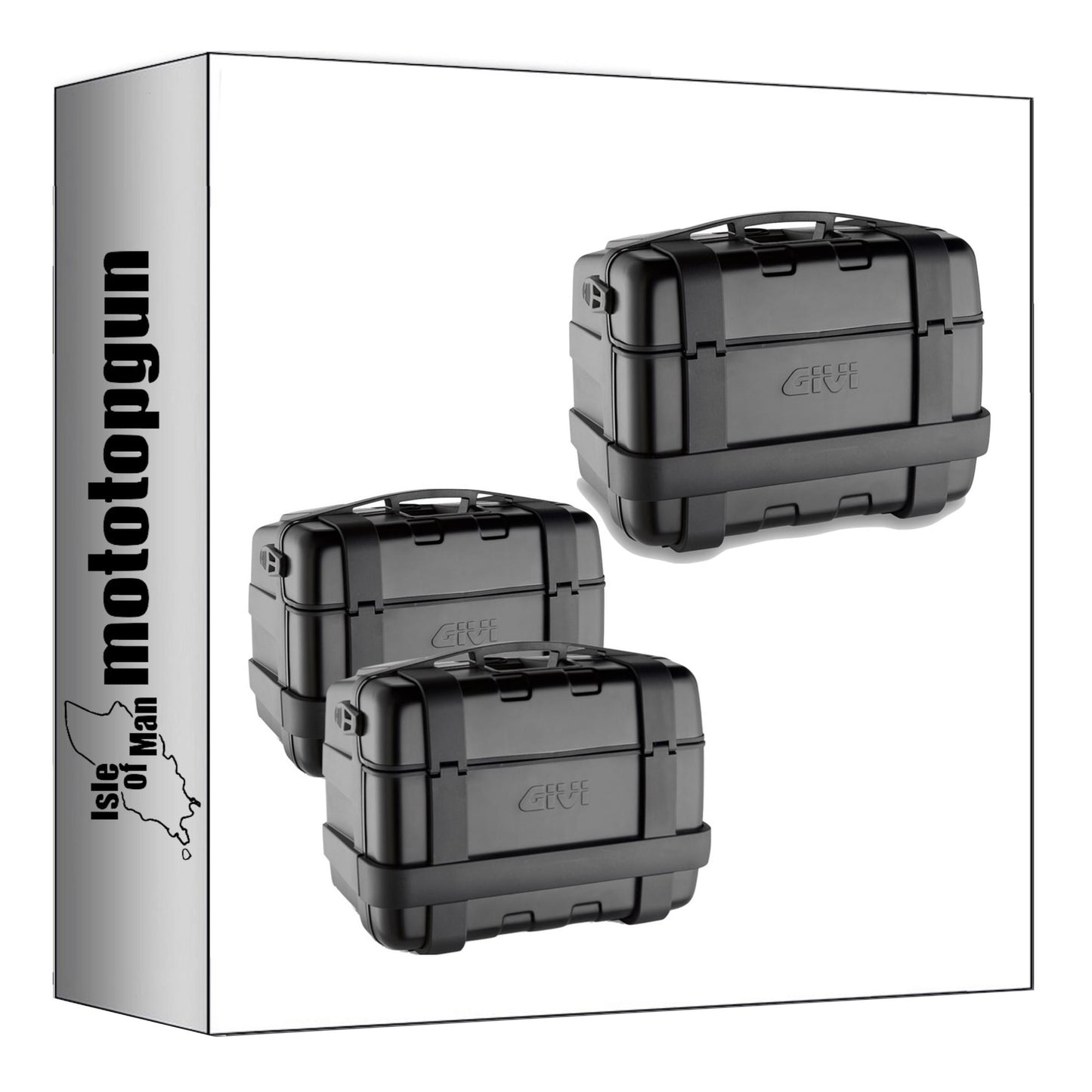 GIVI BAULETTO TRK46B + VALIGIE LATERALI TRK46BPACK2 TREKKER NERO 138 LT + ATACCO COMPATIBILE CON HONDA X-ADV 750 21/24