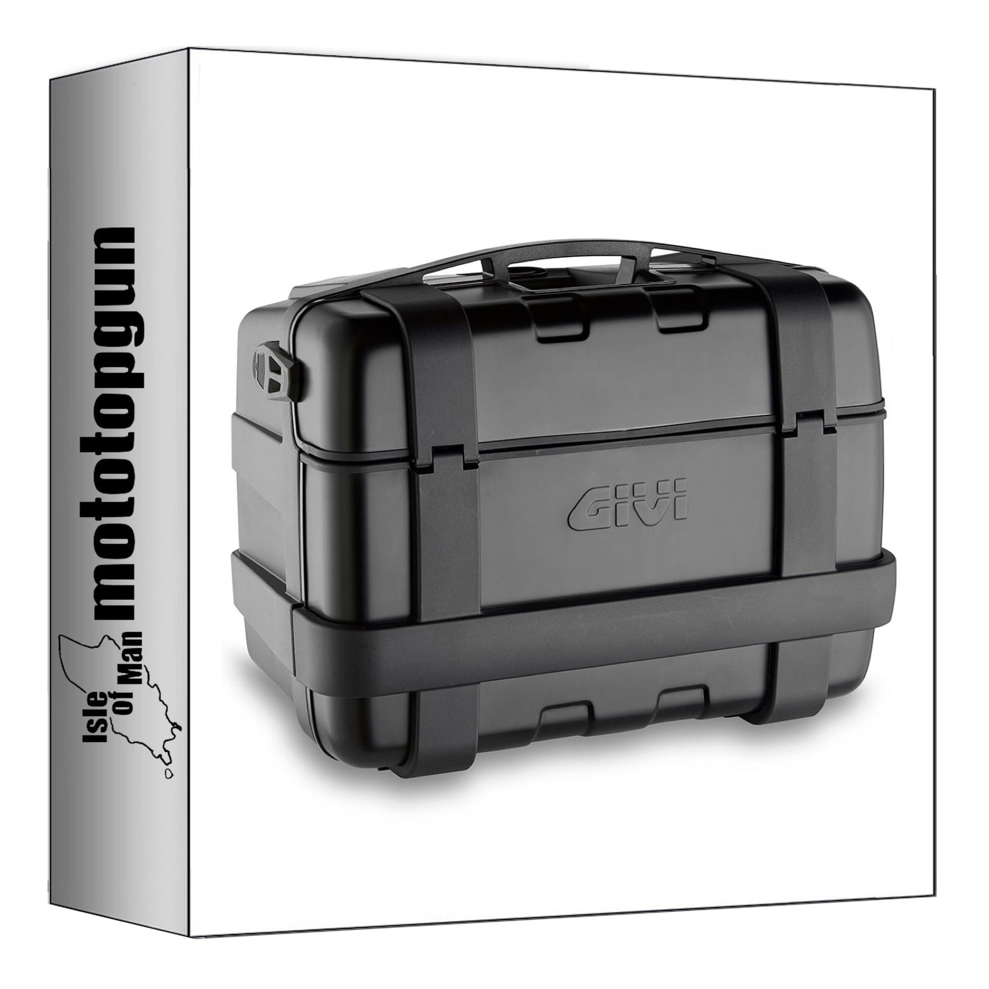 GIVI BAULETTO TRK46B MONOKEY TREKKER ALLUMINIO NERO 46 LT + ATACCO COMPATIBILE CON YAMAHA TRACER 9 / GT / GT+ 21/24
